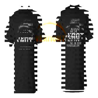Total Solar Eclipse 2024 Vermont Totality Spring 40824 T-Shirt - Seseable
