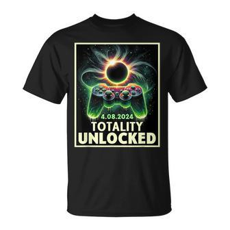 Total Solar Eclipse 2024 Video Game Controller Boys T-Shirt - Seseable