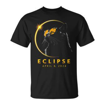 Total Solar Eclipse April 08 2024 Totality Cat Lovers T-Shirt - Seseable
