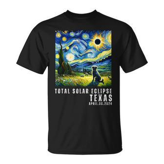 Total Solar Eclipse April 8 2024 Texas Souvenir T-Shirt | Mazezy
