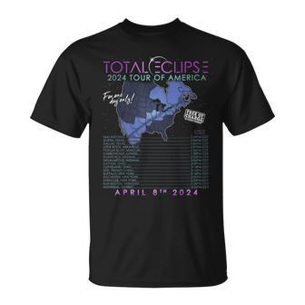 Total Solar Eclipse April 8Th 2024 Tour Of America T-Shirt - Thegiftio UK