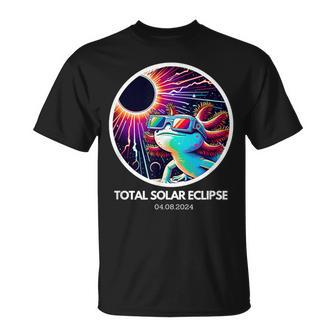 Total Solar Eclipse Axolotl April 8 2024 T-Shirt - Seseable