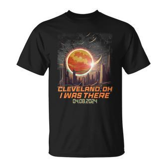 Total Solar Eclipse Cityscape Cleveland Ohio Oh T-Shirt - Monsterry AU