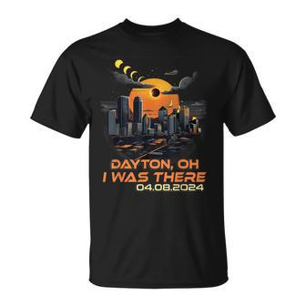 Total Solar Eclipse Cityscape Dayton Ohio Oh T-Shirt - Monsterry DE