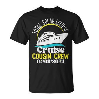 Total Solar Eclipse Cruise Cousin Crew 2024 Cruise Vacation T-Shirt - Thegiftio UK