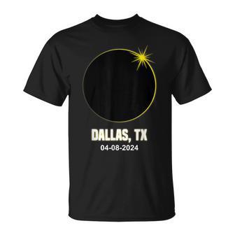 Total Solar Eclipse Dallas 2024 Texas Dallas Eclipse T-Shirt - Monsterry CA