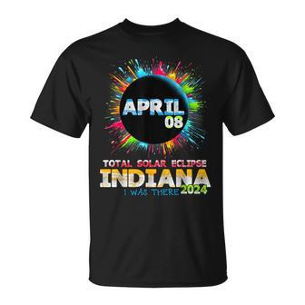 Total Solar Eclipse Indiana 2024 Colorful Totality T-Shirt - Monsterry DE