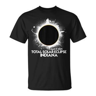 Total Solar Eclipse Indiana April 8 2024 American Totality T-Shirt | Mazezy