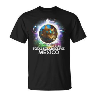 Total Solar Eclipse Mazatlan Mexico 2024 Cat Totality T-Shirt - Monsterry DE