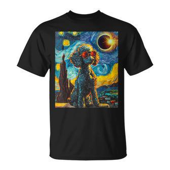 Total Solar Eclipse Poodle Dog T-Shirt - Monsterry