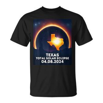 Total Solar Eclipse Texas 2024 April 8Th Totality T-Shirt - Monsterry DE