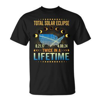 Total Solar Eclipse Twice In A Lifetime 2024 Total Eclipse T-Shirt | Mazezy