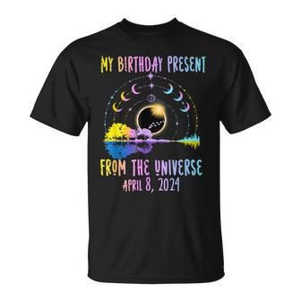 Total Solar Eclipse And Yes It's My Birthday April 8 2024 T-Shirt - Monsterry