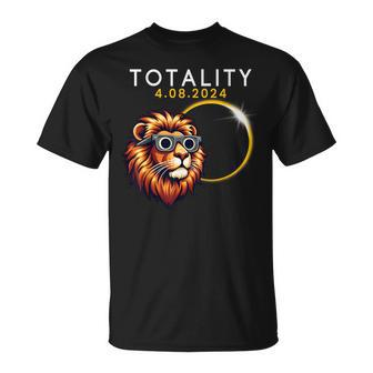 Totality 2024 Total Solar Eclipse Lion 4 8 2024 America Fun T-Shirt | Mazezy DE