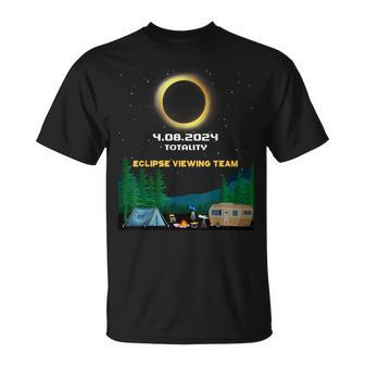 Totality 40824 Total Solar Eclipse Watch Party Rv Camping T-Shirt - Seseable