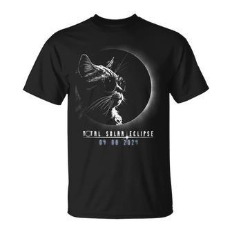 Totality Eclipse Cat 2024 Eclipse April 8 2024 T-Shirt - Seseable