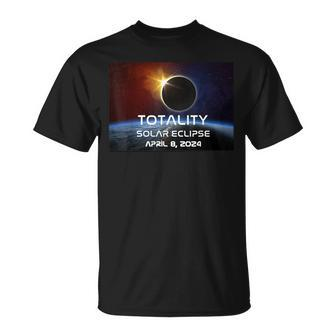 Totality Eclipse Total Solar Eclipse April 8 2024 T-Shirt - Monsterry