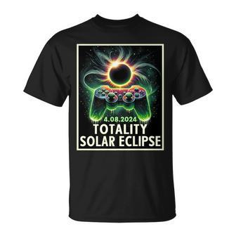 Totality Solar Eclipse 2024 Video Game Controller Boys T-Shirt - Thegiftio UK