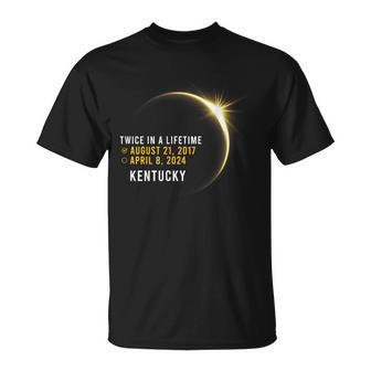 Totality Twice In A Lifetime Solar Eclipse 2024 Kentucky T-Shirt - Monsterry UK
