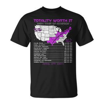 Totality Worth It Solar Eclipse Tour Of America 04082024 T-Shirt - Monsterry DE