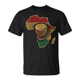 Traditional African Drumming Black History African Drum T-Shirt - Monsterry UK