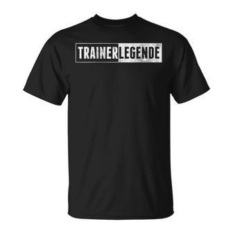 Trainer Legend Coach Trainer Football Handball  T-Shirt - Seseable