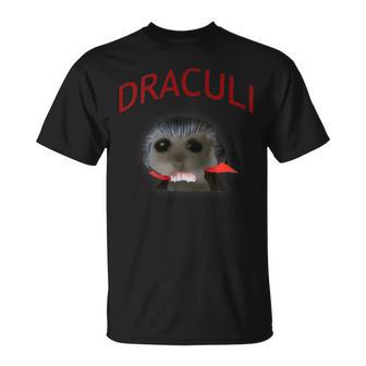 Trauriger Hamster Sad Hamster Hamstie Hamsty Hamsti Draculi T-Shirt - Geschenkecke