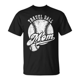Travel Ball Mom Vintage Softball Mom Baseball Mom T-Shirt - Monsterry UK