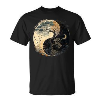 Tree Of Life Yin Yang T-Shirt - Monsterry AU