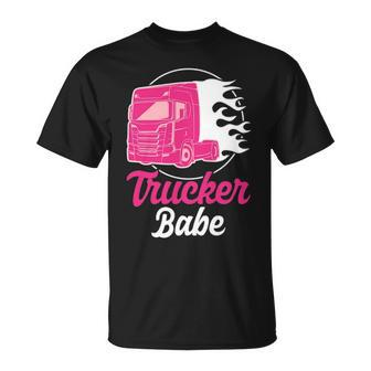 Trucker Babe Truck Driver T-Shirt | Mazezy