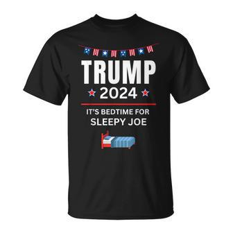 Trump 2024 Anti Sleepy Joe Biden Pro Trump Republican T-Shirt - Seseable