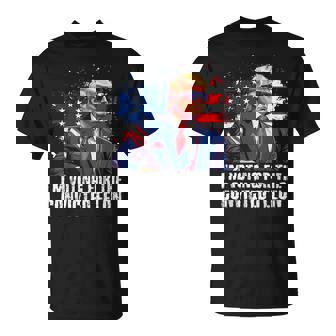 Trump Sunglasses Us Flag I Am Voting Convicted Felon T-Shirt | Mazezy