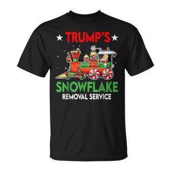 Trump's Snowflake Removal Service Donald Trump T-Shirt - Monsterry