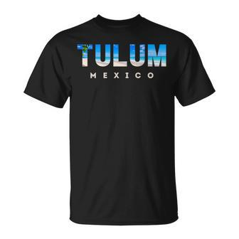 Tulum Mexico Beach Scene Souvenir T-Shirt - Monsterry CA