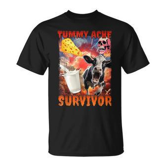 Tummy Ache Survivor Lactose Intolerant T-Shirt - Thegiftio UK