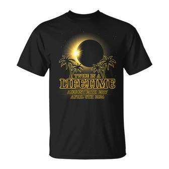 Twice In Lifetime August 2017 April 2024 Solar Eclipse T-Shirt - Seseable