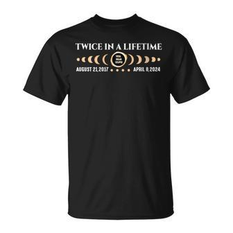 Twice In A Lifetime Total Solar Eclipse 2024 T-Shirt - Monsterry UK