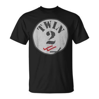 Twin 1 Matching Twins Twinning Twin 1 Retro T-Shirt - Monsterry