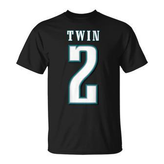 Twin 2 Matching Adult Kid Jersey Twin Apparel T-Shirt - Monsterry