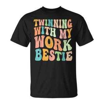 Twinning With My Work Bestie Spirit Week Best Friend Twin T-Shirt - Thegiftio UK