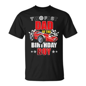 Two Fast Birthday Racing Car Dad Of The Birthday Boy Family T-Shirt | Seseable CA