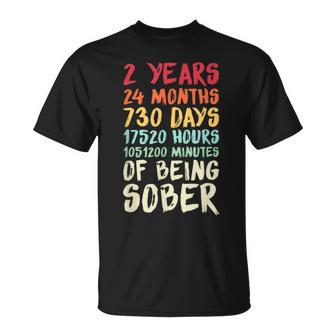 Two Years Clean Addiction Recovery 2 Year Sober T-Shirt - Monsterry DE