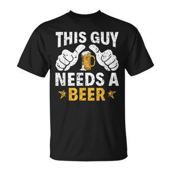 This Type Needs A Beer Beer Drinker T-Shirt - Seseable