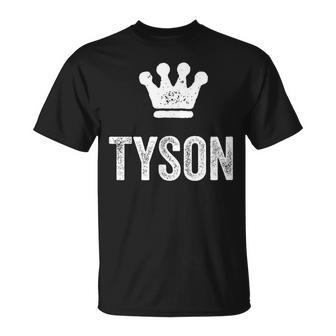 Tyson The King Crown & Name For Called Tyson T-Shirt - Seseable