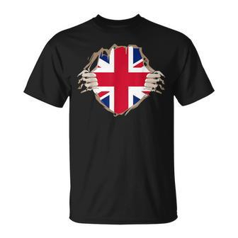Uk England Flag English Hero Costume T-Shirt - Seseable