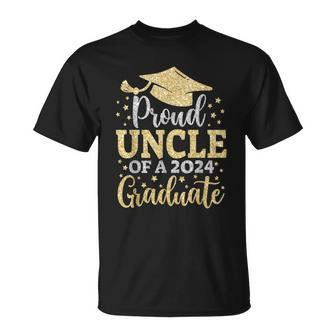 Uncle Senior 2024 Proud Uncle Of A Class Of 2024 Graduate T-Shirt - Monsterry