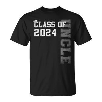 Uncle Senior 2024 Proud Uncle Of A Class Of 2024 Graduate T-Shirt - Seseable