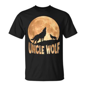 Uncle Wolf Happy Father's Day Matching Wolf Lover T-Shirt - Monsterry CA