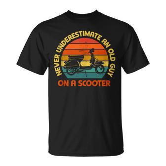 Never Underestimate An Old Guy On A Scooter T-Shirt - Monsterry CA