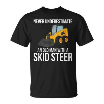 Never Underestimate An Old Man With A Skid Sr Skid Sr T-Shirt | Mazezy